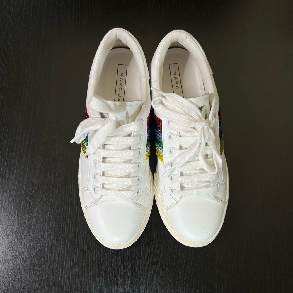 Marc Jacobs Empire Strass Lace Up Sneakers - Picture 7 of 14